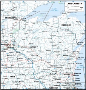 Wisconsin Road Map Printable Printable Maps Images